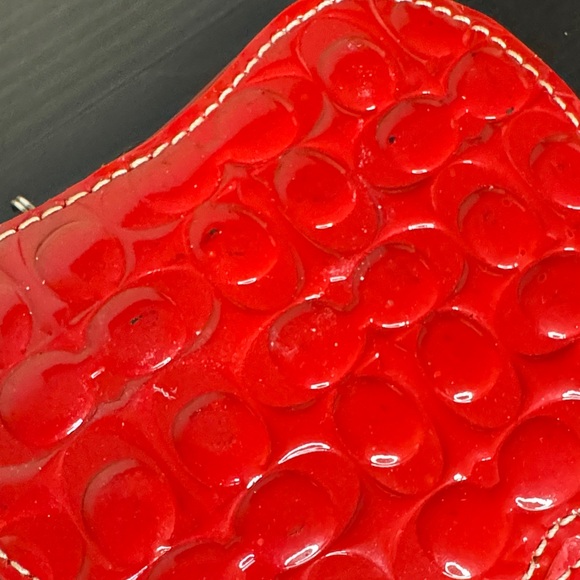 Coach Red Apple Keychain/Wristlet - Picture 4 of 11